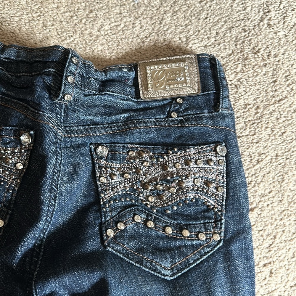 Grace in LA dark denim women’s jeans size 26 - Picture 4 of 5